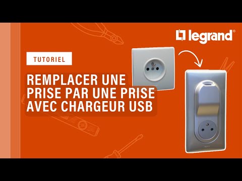 Remplacer une prise électrique par une prise avec chargeur USB