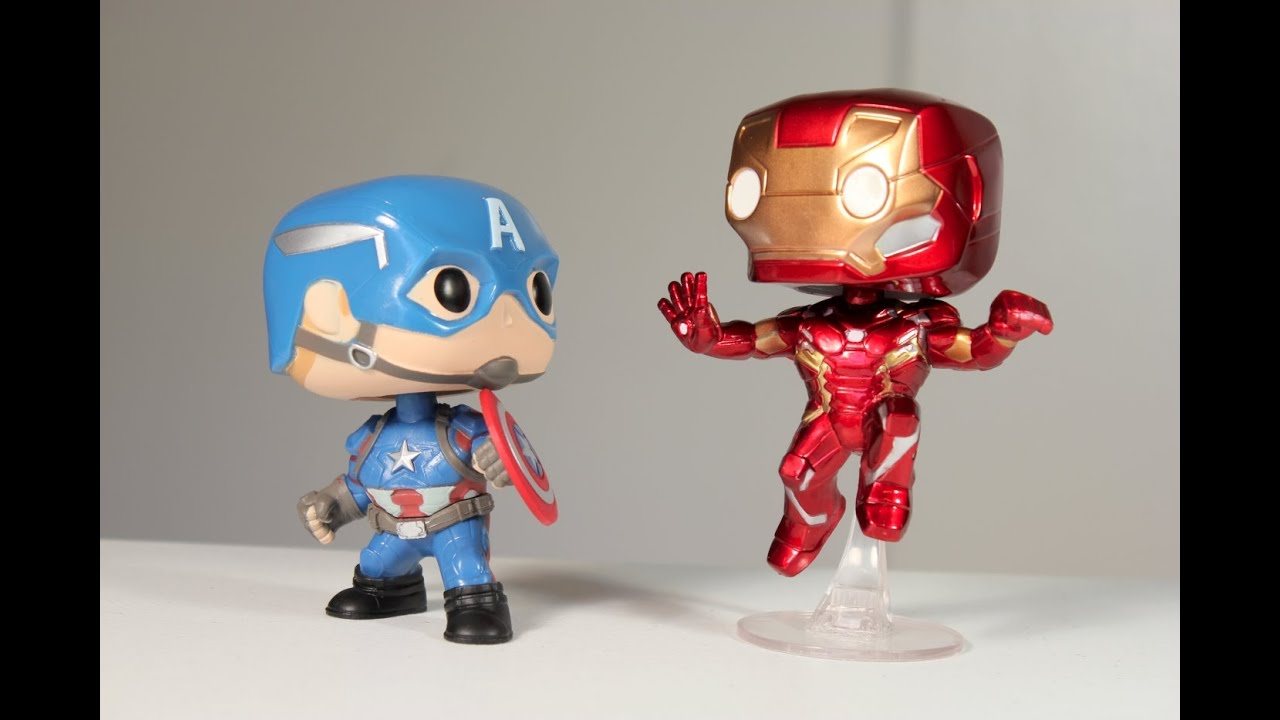 CAPTAIN AMERICA & IRON MAN Funko Pop 2 Pack MARVEL COLLECTOR CORPS exclusive review
