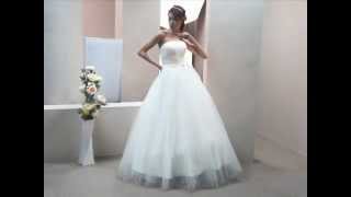 Custom Made A-line Sweetheart Wedding Dress Chapel Train Taffeta and Lace