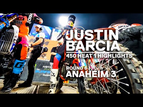 GoPro: Justin Barcia - 2022 Monster Energy Supercross - Anaheim 3 - 450 Heat 1 Highlights