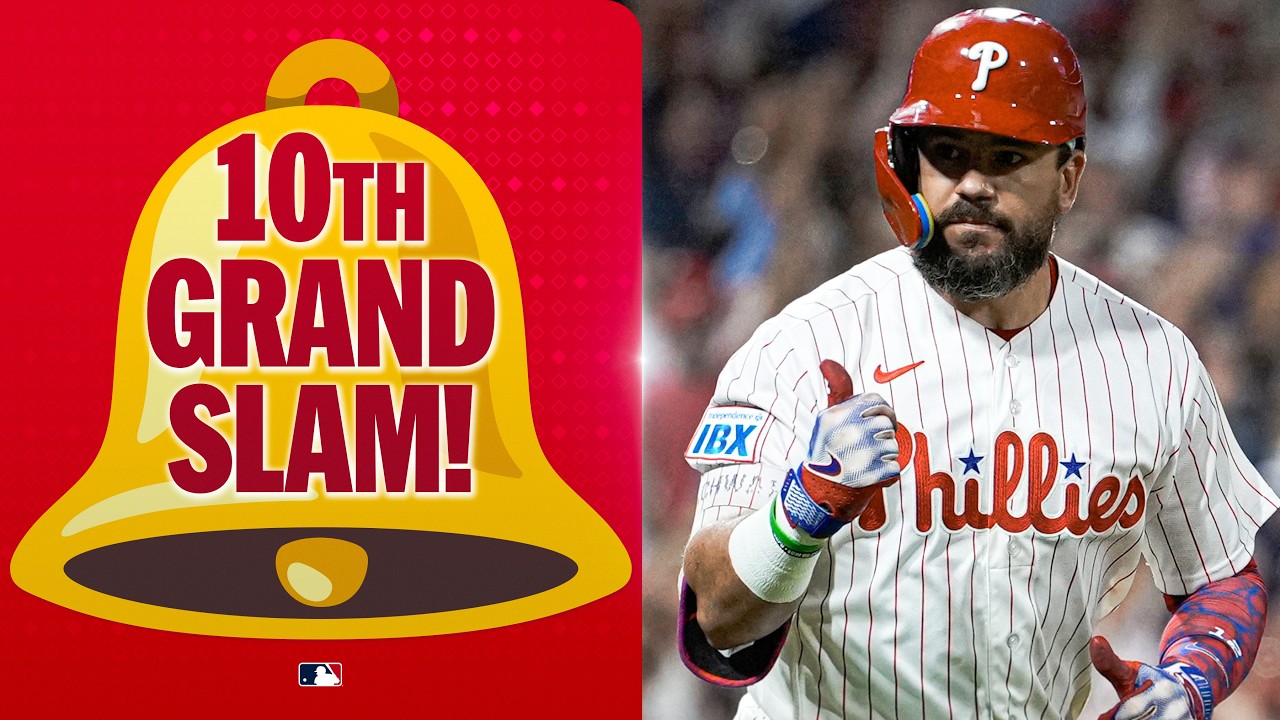10th career GRAND SLAM and 44th home run of the 2026 season for Kyle Schwarber! 🔔🔔🔔🔔 MLB Highlights