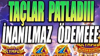 GATES OF OLYMPUS 1000 TÜRKÇE | SUPER SCATTER | TAÇLARA DÜŞTÜ MAX WİN BİG WİN | sizden gelenler slot