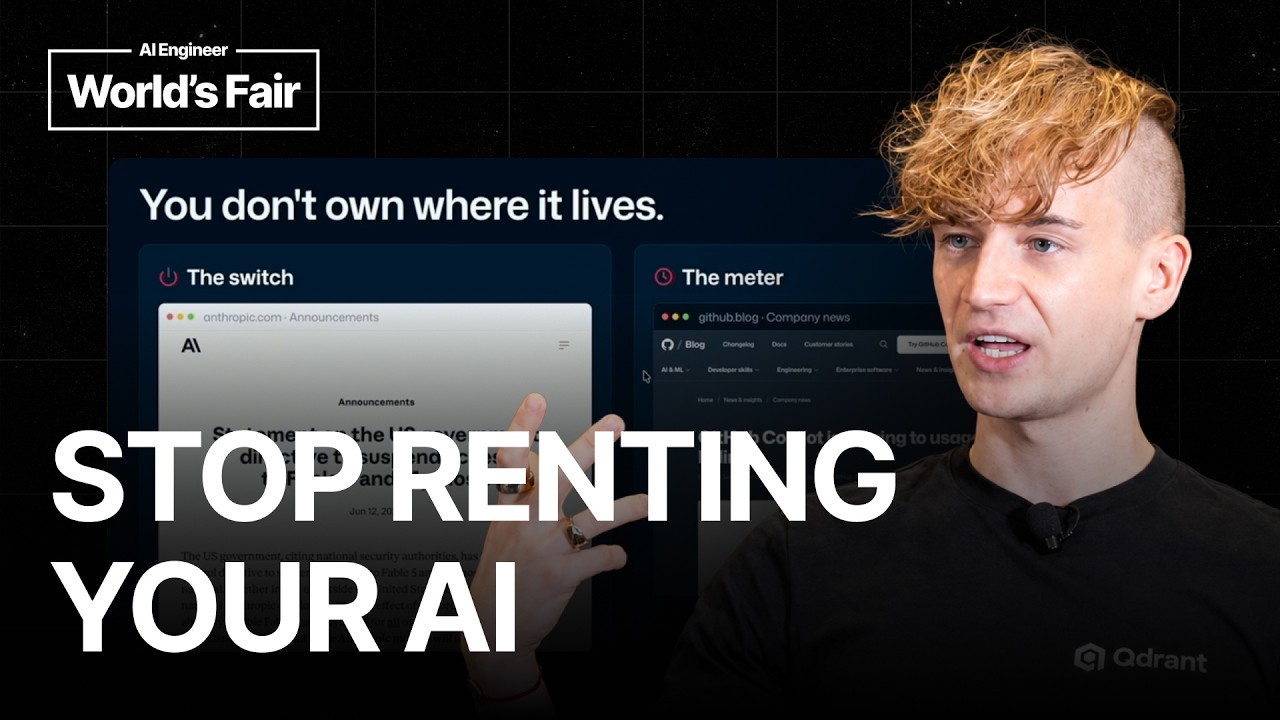 Stop Renting Your AI's Memory — Dylan Couzon, Qdrant