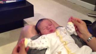 "Sleeping" baby dance party...