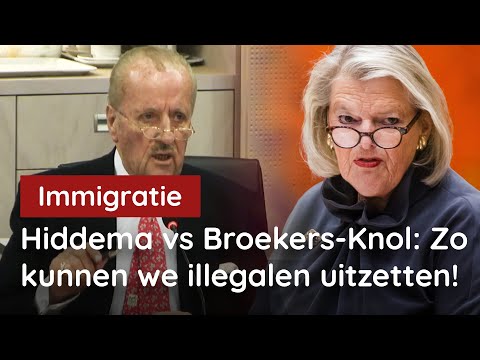 FvD: Hiddema vs Broekers-Knol: Zo kunnen we illegalen eindelijk uitzetten! | jowitteroosblog