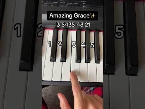 Amazing Grace Easy Piano Tutorial
