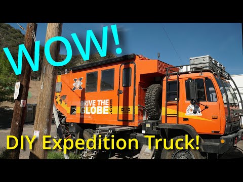 DIY Converted Army Truck Overland Expedition Vehicle  - Tour and Interview