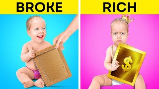 RICH MOM vs POOR MOM Awesome DIY Ideas for Crafty Parents Mp4 3GP & Mp3
