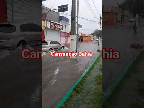 as chuvas começou nesse sábado dia 28 fevereiro de 2026 aqui em Cansanção Bahia
