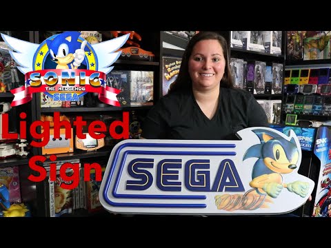 Sega Lighted Store Display (Vintage Sonic The Hedgehog Sign) Vintage, Rare, and Authentic!