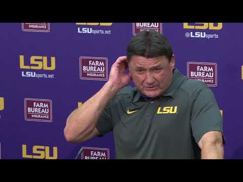 Video: Ed Orgeron Meets With Media During Bye Week