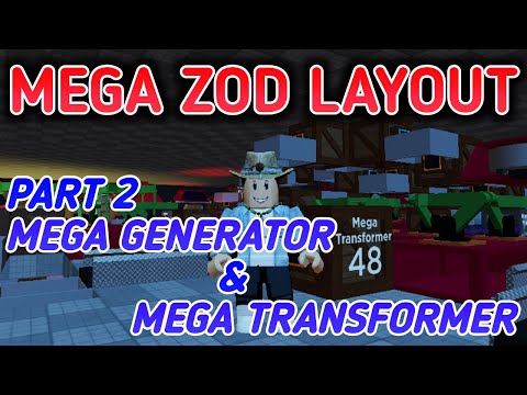 MEGA ZOD LAYOUT FACTORY SIMULATOR - PART 2 MEGA Transformer & Generator - Roblox Factory Simulator