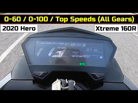 Hero Xtreme 160R BS6 Acceleration and top speed