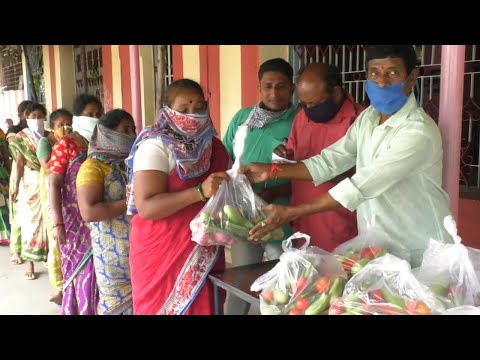 Vegetables Distribution for Poor People by Sri Harihara Matha Annadana Charitable Trust in Visakhapatnam,Vizagvision...