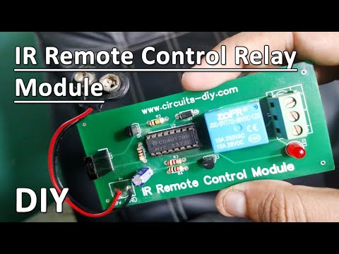 Modulo relè di controllo remoto a infrarossi (IR) | TSOP1738 | CD4017