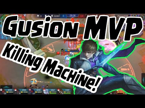 Mobile Legends ¤ Gusion MVP, The Fastest Killing Machine!