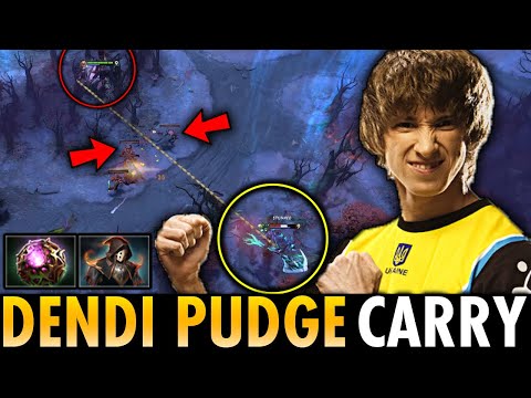 DENDI BACK TO PUDGE CARRY!! OMG Impossible Hook!! The Pro Scene Butcher is Back | Genius Pudge