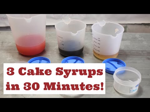 Make 3 types of Cake SYRUPS in 30 minutes only! (simple syrup for cakes)