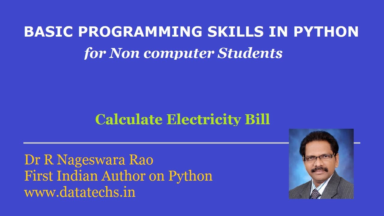 Free Python course - Electricity Bill