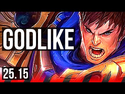 GAREN vs DARIUS (TOP) | 13/2/7, Godlike | EUW Diamond | 25.15