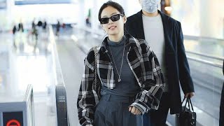 Kim Jennie  My Fav Airport Fashion  Tiktok edit vi