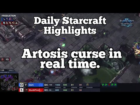 Daily Starcraft Highlights: Artosis curse in real time.