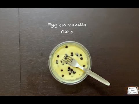 Eggless Vanilla Cake | Ranjani's Creative Corner