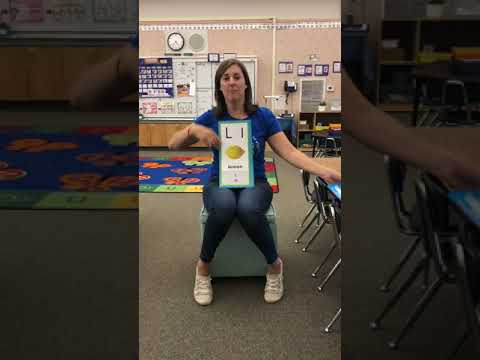 Mrs. Landis sounds with cards