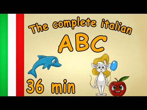 36 min - The complete italian ABC - learn italian