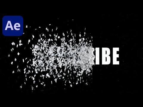 Particle Text Disintegration Animation in After Effects - No Plugins Used | After Effects Tutorial