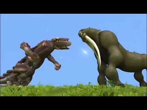 Titanus Behemoth vs Raijin (uprising) I SPORE (reuploaded)