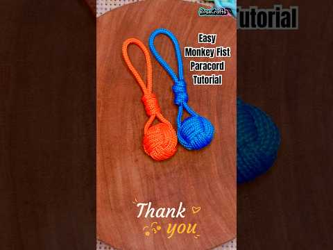 How To Tie Monkey Fist | Easy Paracord Tutorial #shorts #diy #knot #tutorial