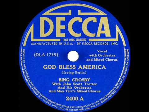 1939 Bing Crosby - God Bless America