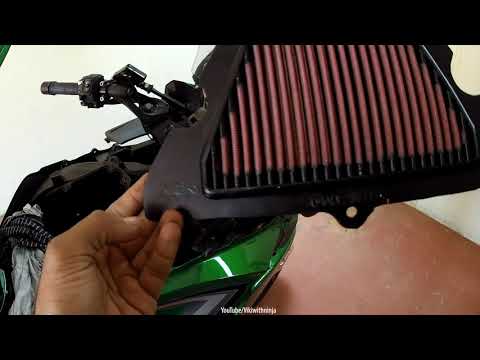 NINJA 1000 | how to change Oil/ Oil Filter and Air Filter | Doing Service at Home