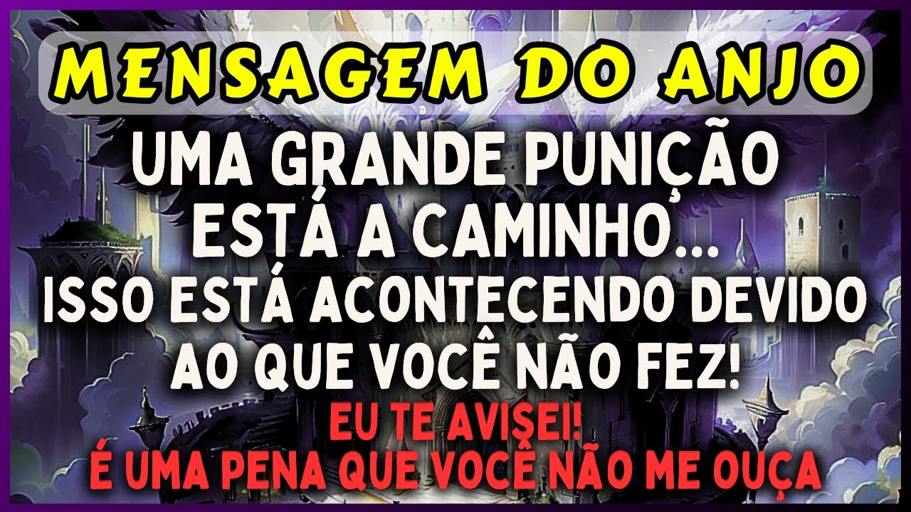 ⚠️TANTO TEMPO TE AVISANDO E MESMO ASSIM, VOCÊ NÃO ME ESCUTA | 💌MENSAGEM DOS ANJOS