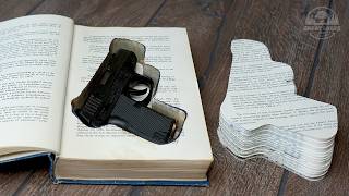How to Make a Secret Book Gun Safe - DIY Concealed Hiding Place for Pistol