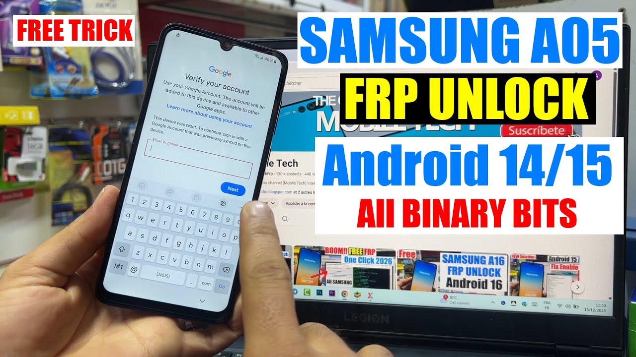 Samsung A05 FRP Bypass Android 14/15 | Samsung A055F Google Account Remove/Unlock