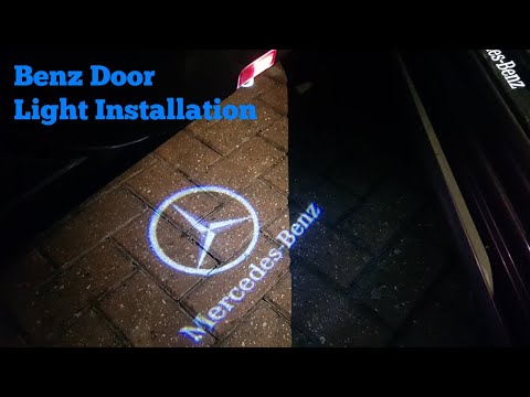 How To Install Mercedes Benz Door Light - Shadow Light Installation