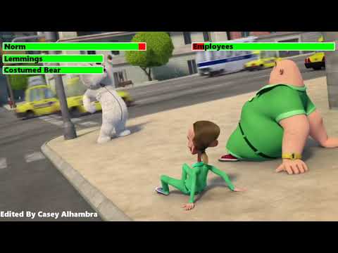 Norm of the North (2016) Bear Chase with healthbars