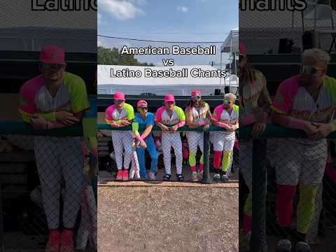 American Baseball vs Latino Baseball Chants 🤣 #baseball #comedy #funny #viral #chants