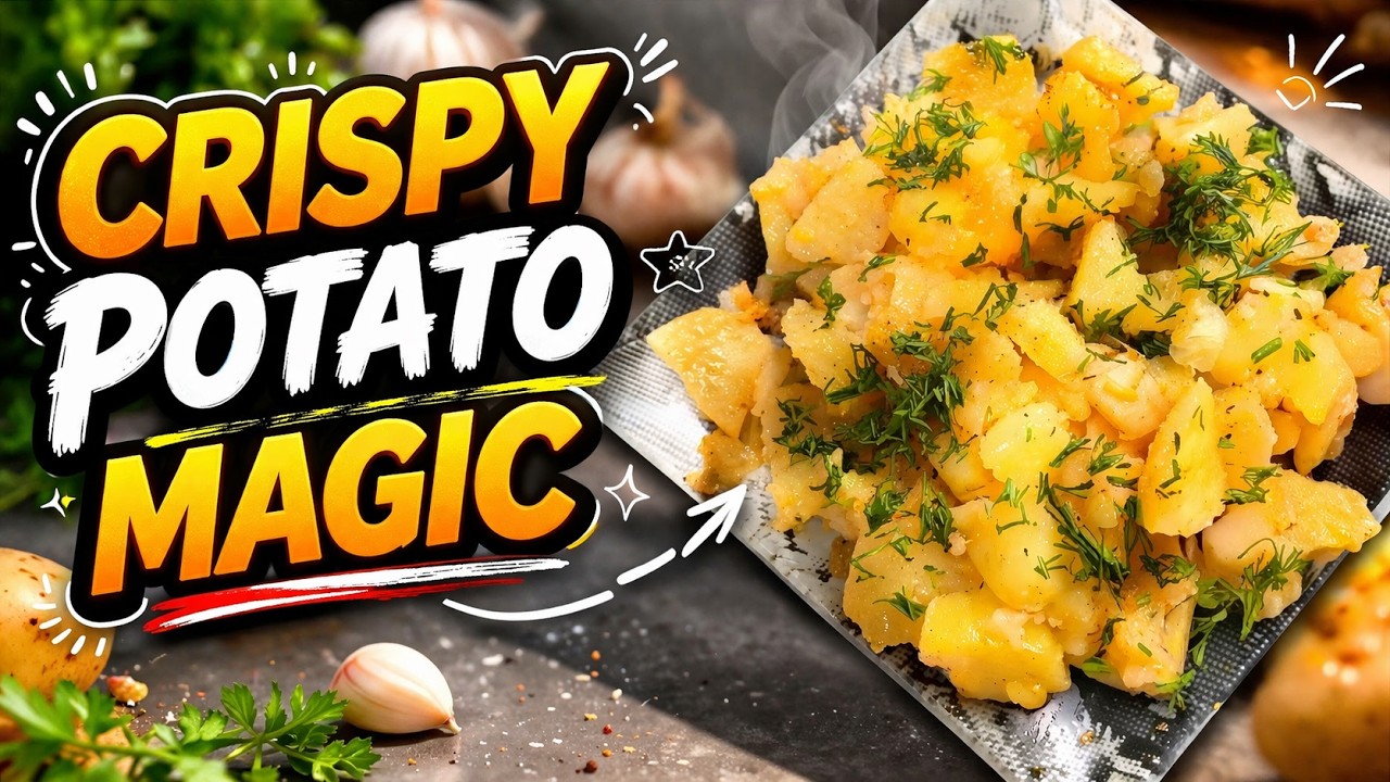 The Best Crispy Potatoes with Onion & Garlic | Easy ASMR 🥔🧅