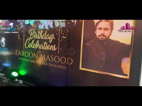 Ex. Director New Metro City Zaroon Masood Birthday Party Highlights - Hosted by Globe Estate