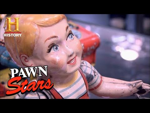 Pawn Stars: Seller WINDS UP Price on RARE WIND-UP TOYS (Season 8) | History