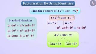 Factorisation using identities | Part 1/3 | English | Class 8