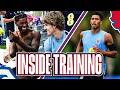Kane S Shooting Clinic Rashford And Gordon On Target Three Lions Gym Challenge Inside Training