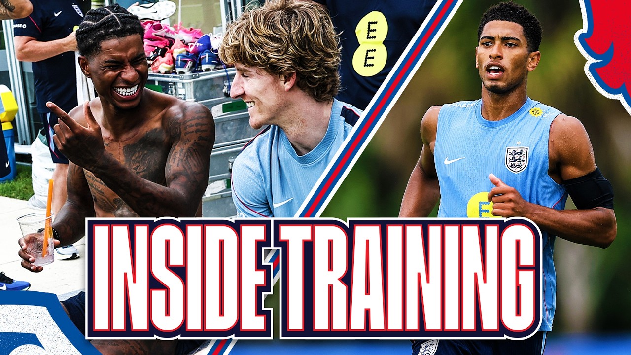 Kane's shooting clinic 🔥 Rashford and Gordon on target 🎯 Three Lions gym challenge | Inside Training - YouTube