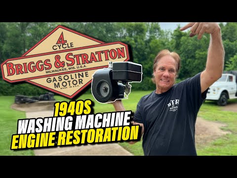 Antique Briggs & Stratton Washing Machine Motor Rebuild