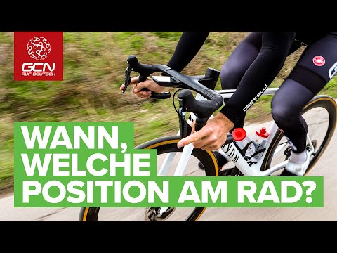 Wann man welche Position auf dem Rad benutzt