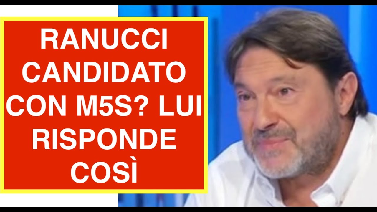 RANUCCI CANDIDATO CON M5S? LUI RISPONDE COSÌ