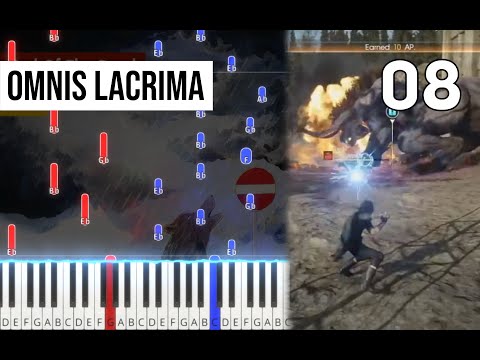 TPR - Omnis Lacrima (from End of the Road) - 08 - Final Fantasy XV Piano Tutorial | Note Chart